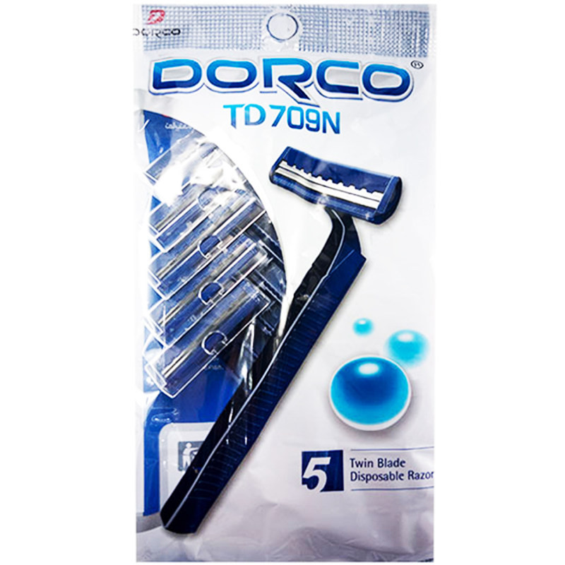 خود تراش دورکو دوتیغ مدل TD709Nبسته 5 عددی