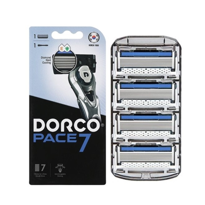 خود تراش دورکو مدل 7 لبه تحت لیسانس به همراه تیغ یدک بسته 5 عددی