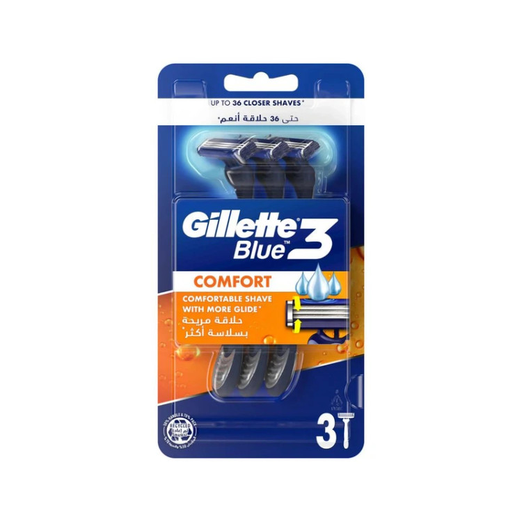خودتراش ژیلت مدل Blue3 بسته ۳ عددی