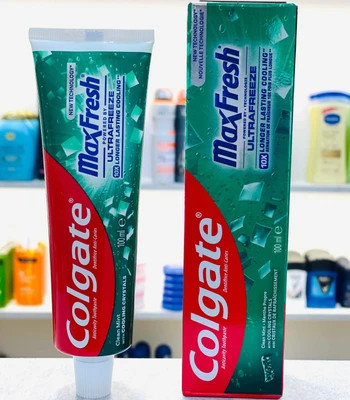 خمیردندان کولگیت مدل Max Fresh (رایحه Clean Mint - سبز) 100 میل