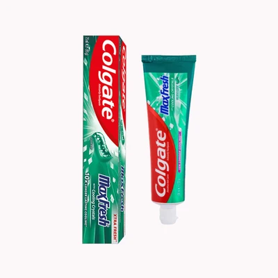 خمیردندان کولگیت مدل Max Fresh (رایحه Clean Mint - سبز) 100 میل 12 عددی