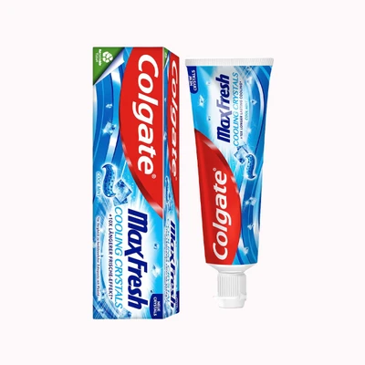 خمیردندان کولگیت مدل Max Fresh (رایحه Cool Mint - آبی) 100 میل 12 عددی