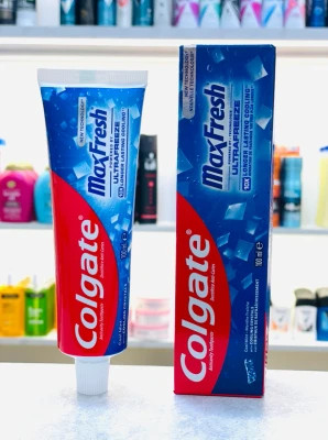 خمیردندان کولگیت مدل Max Fresh (رایحه Cool Mint - آبی) 100 میل 12 عددی
