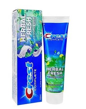 خمیردندان کرست مدل Herbal Fresh (حجم ۱۰۰ میل) 12 عددی